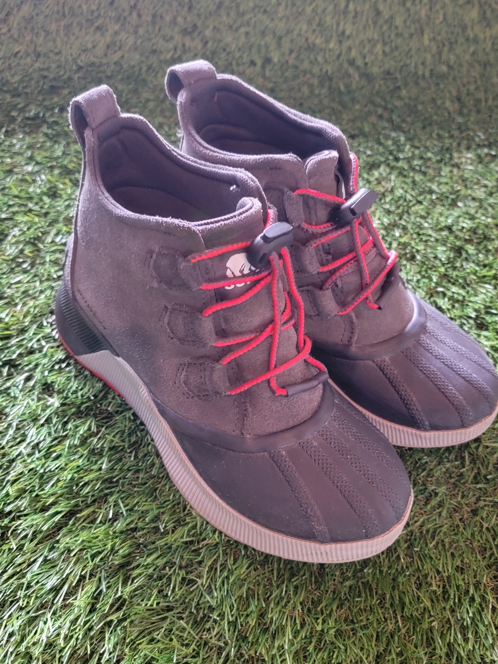Sorel Out' N About Kids Waterproof Gray Boots Unisex 4Y